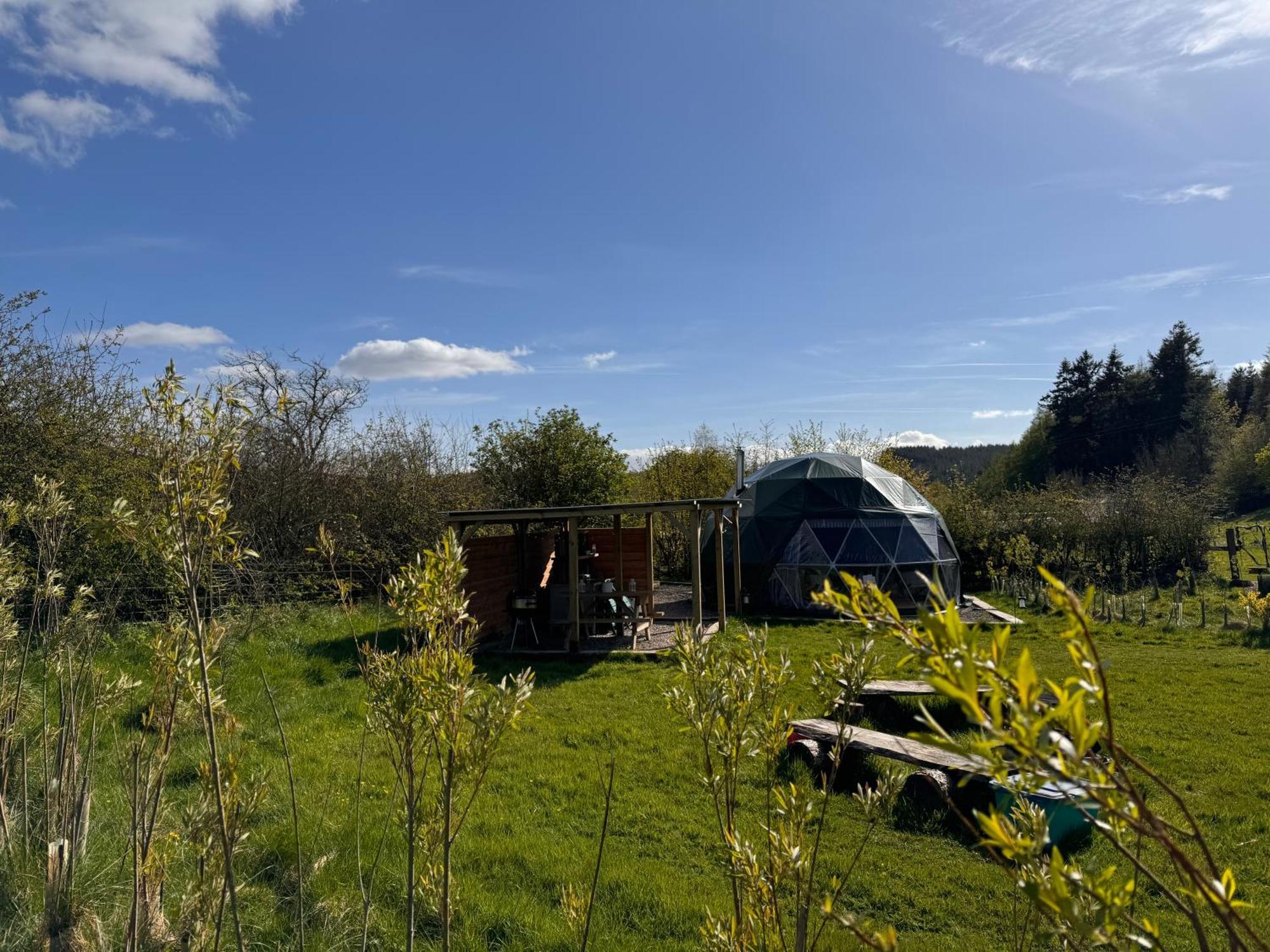 Geodesic Dome Glamping Hotell Llanidloes Eksteriør bilde